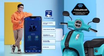 Yamaha Fazzio Hybrid-Connected menjadi fashionable skuter matik Indonesia (foto/int)